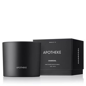 APOTHEKE Charcoal 3 Wick Candle Black